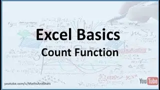 Excel Basics: How to count the number of values in rows and columns using the COUNT function