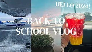 BACK to School VLOG | flying PLANES, new college semester