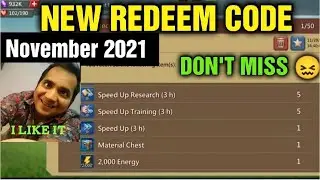 New Redeem Code, Last Day November 2021 In Lord's Mobile || Funny commentary In Full Hindi ||