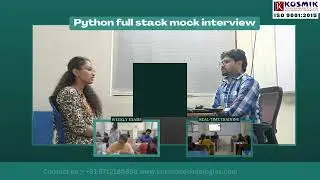 @kosmiktechnologies| Mock Interview | Weekly Exam |real time training | python| placement Assistance