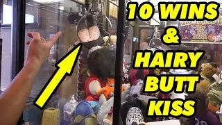 10 wins & HAIRY BUTT KISS - Claw Machine Wins