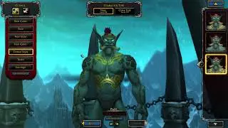 World of Warcraft Shadowlands Zandalari Troll Death Knight Character Creation Options.