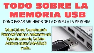 Como pasar Archivos del Computador a Pendrive | Todo sobre el Uso de la Memoria USB, paso a paso