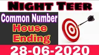 Teer News Night Teer 28-06-2020, Night Teer Common Number, Night Teer Target Today, Night Teer