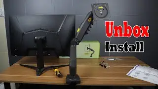 Unboxing and Install Model F80 Single Monitor Mount