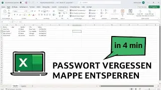 Passwort für Mappe vergessen - Mappe entsperren