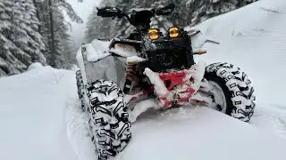 Uludağ Eteklerinde snow Atv Off Road 4x4 scrambler 1000 cf 1000 cf 625