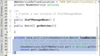 Create JSF Web Client Accessing Java Web Services
