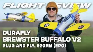 Durafly Brewster Buffalo V2 920mm (36”) PNF, USS Lexington 
