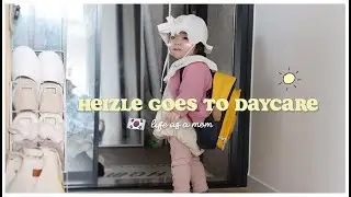 LIFE AS A MOM 🇰🇷 Heizle's first week in daycare | Erna Limdaugh