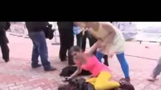 Pussy riot beaten for protesting