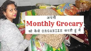 How to Store Monthly Grocery in Kitchen | Space Saving Organizing Ideas for Small Kitchen