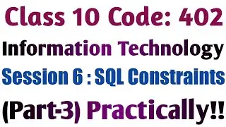Class 10 | Code 402 | Session 6 | SQL (Part-3) Practically | OOo Base Database | Sumita Arora