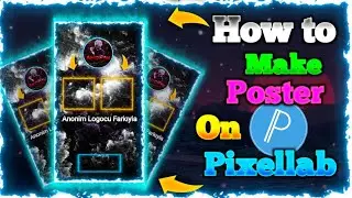 HOW TO MAKE İNSTAGRAM POSTER ON PİXELLAB! Pixellab tutorial.