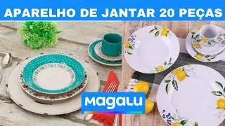 TOP 20 APARELHOS DE JANTAR 20 PEÇAS EM PROMOÇÃO NO MAGAZINE LUIZA OFERTA DO DIA