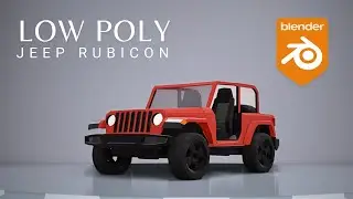 LOW POLY car in Blender - Jeep Rubicon