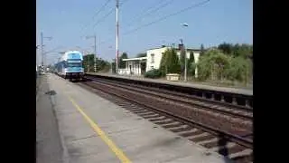 Vlaky Sruby: CITY ELEFANT 471 065 - 3, příjezd + start, 13.8.2015