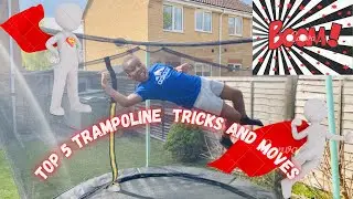 5 EASY Trampoline Tricks and Moves You Can Do! | Great for Beginners!