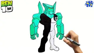 Ben 10 Drawing Diamond Head || How to Draw Diamond Head from Ben 10 Classic