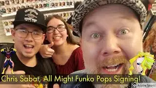 Chris Sabat/All Might Funko Pops GRAILS signing, Toy Temple Chandler Mall Arizona