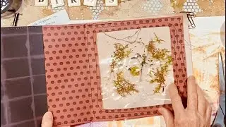 JUNK JOURNAL PAGE WITH WINDOW