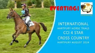 Cross country action from the CCI 4 star short at the International Hartpury Horse Trails 2024