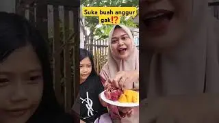 makan buah anggur manis asam 😂 #shorts #makan #mukbang #asmr #buah