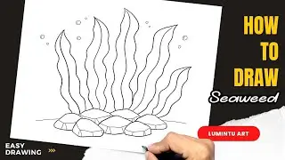 How to draw Seaweed - Easy Seaweed Drawing