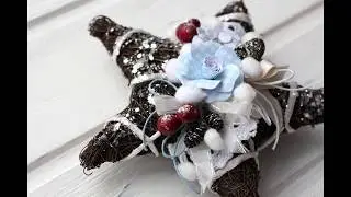 Декор звезды.Мастер-класс. Скрапбукинг.