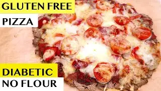 No Flour Pizza Gluten Free Low Carb Diabetic Pizza Dough Flax Coconut Dough Recepie