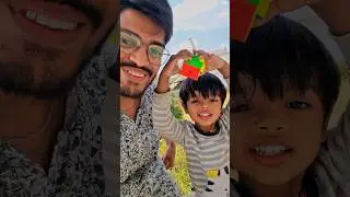 Agrim Solve 2x2 Cube with Magic 🥹 