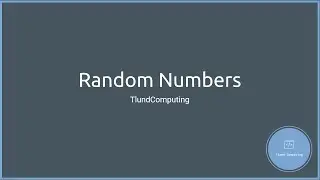 Ep 10 - Random Numbers