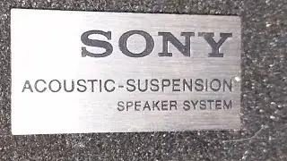 SONY SS-77P ACCUSTIC SUSPENSION SPEAKERS ,VINTAGE 2 way speakers