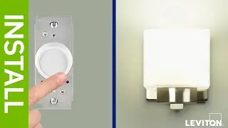 How to Install a Leviton RNL06 and RDL06 Trimatron Rotary Dimmer