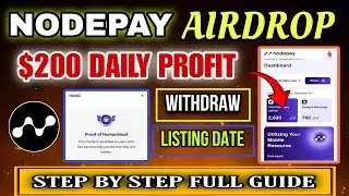 Nodepay Airdrop Complete Guide | Nodepay Airdrop Withdrawal | Nodepay Airdrop Claim | Listing Date