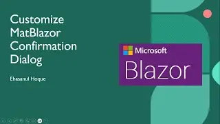Blazor customize confirmation dialog | .NET 8.0 blazor web assembly