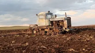 боронуем поле / сломался дт 75 / топливная аппаратура /