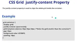 CSS Grid Justify-Content Property | CSS Grid Course: Justify Content and Align Content | 