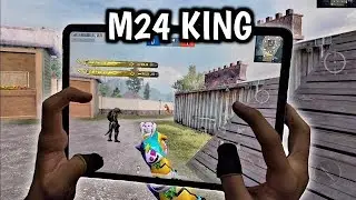 M24 KING 1 VS 3 | IPAD PRO M1 CHIP 120 FPS | 4 FINGERS CLAW HANDCAM