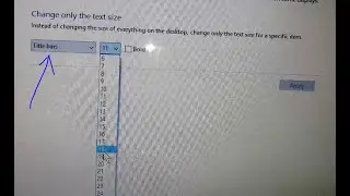 how to change title bar text size in Windows 10 !! how to bold title bar text in laptop