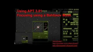 Using APT 3.81 - Focusing using a Bahtinov Mask