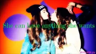 She can have anything she wants..