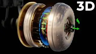 Torque Converter explained in 3D