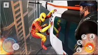 Amazing Spider Rope Superhero Part-1 | Rescue City Spider Rope Hero Android GamePlay | By Game Crazy
