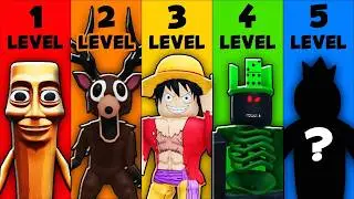 os 5 NÍVEIS de JOGOS do ROBLOX 😱