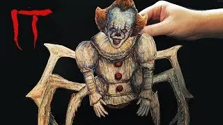 Making It Pennywise the Dancing Spider Clown (Paper Puppet DIY) 2019