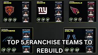 Top 5 Teams to REBUILD in MADDEN 24 (UPDATED)
