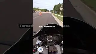 Biker broke his mirror so he tried to stop him 😱 