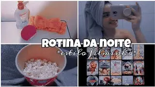 rotina da noite - skin care,filminho,banho,estudo
