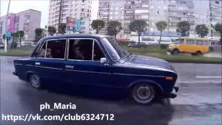 ваз2106-345 в движении Russian Low classics